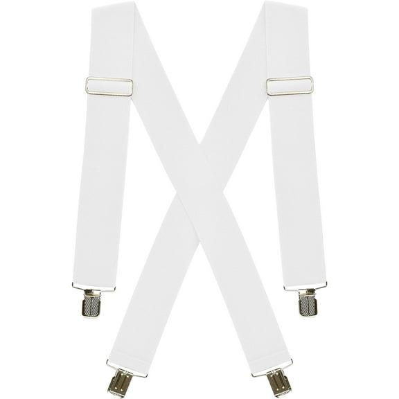 Hold’Em X-Back Men’s Suspenders, Adjustable and Stretchable Suspenders for Men, Durable Straight Clip-On Suspenders