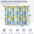 thumbnail image 3 of Desert Cactus Kitchen Curtains - Mountain Sunset Sunrise Boho Decor Modern Abstract Orange Retro Short Curtains for Home Living Dining Room Rod Pocket Window Drapes 2 Panels Set, 27.5"x36", 3 of 5