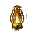 thumbnail image 3 of LEHOZIHEQ Mini Lantern Decor, Lantern Decorative with Flickering LED Candle, for Weddings Western Camping Party Halloween Christmas Decorations, 3 of 6