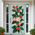 thumbnail image 5 of Pastel Blue Background with Strawberry Floral Design Banner Party Decorations Backdrop Ideal for Spring Celebrations Garden Parties Picnics and Photo Shoots, 5 of 7