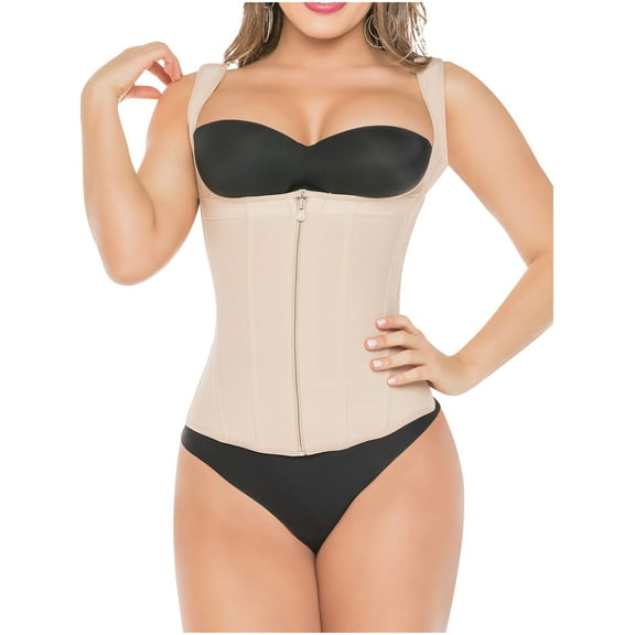 Salome 0314 Fajas Colombianas Reductoras Waist Cincher Trainer for Women Beige XL