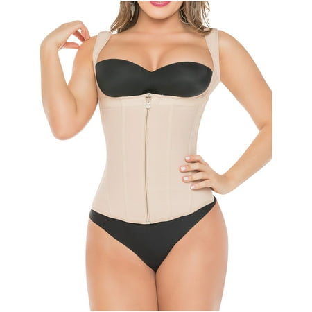 

Salome 0314 Fajas Colombianas Reductoras Waist Cincher Trainer for Women Beige M