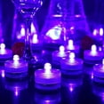 thumbnail image 3 of HL 24pack amarillo impermeable redondo Mini luces LED de té luces subacuáticas para boda fiesta en casa florero Festival decoración del Día de San Valentín Zhivalor LKX-2025-4, 3 of 8
