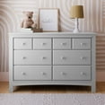 thumbnail image 3 of Graco Benton 6 Drawer Nursery Double Dresser, Pebble Gray, 3 of 8