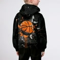 thumbnail image 4 of Tiijoy Toddler Boys Basketball Graphic Hoodie Sports Active Hooded Sweatshirt, Sizes 4-5T, 4 of 4
