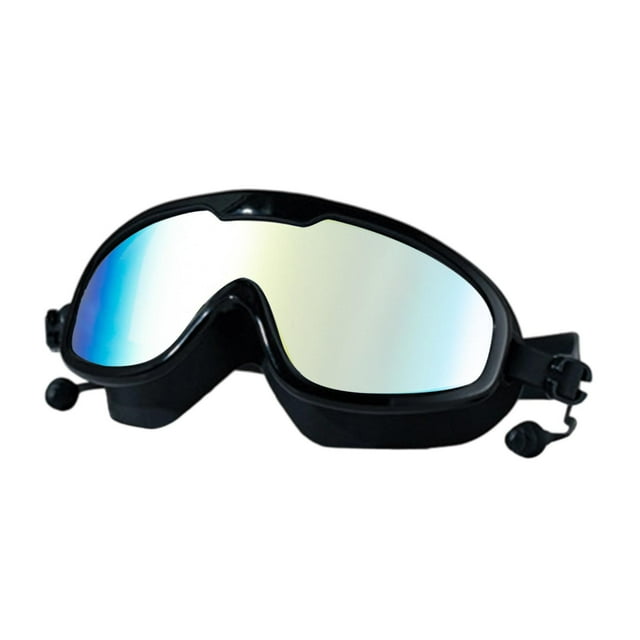 Gafas de natación impermeables de moda para piscina, snorkel y exteriores. Negro