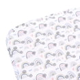 thumbnail image 4 of Diaper Changing Pad Waterproof Foldable Portable Nylon Baby Changing Mat for Home Car Outdoor White Rainbows, 4 of 4