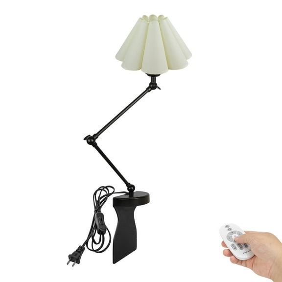 Kiven Headboard Reading Light, Dimmable LED Book Reading Lamp, Vintage Nightstand Lamp with Adjustable Swing Arm, 8.2ft Cord, Remote Control for Reading Bedside Side Table Desk, TD0632-LY