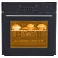 24" Electric Single Wall Oven, 2.5Cu.ft with 8 Baking Modes, 70L Electric Convection Oven, with Air Frying Function, 3000w, 3D Surround Heating with Double-Layered Glass Door, Timer, Touch Control
