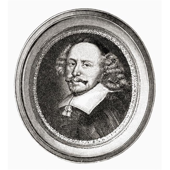 Jules Mazarin, 1602 to 1661 Italian Cardinal, Diplomat & Politician From The Book Short History of The English People by J.R. Green Published London 1893 Poster Print, 28 x 30 - Large