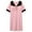 Pink, variant on Xysaqa Nightgowns for Women Lace V Neck Nightshirt Short Sleeve Sleep Shirts for Women Oversized Comfy Sleepwear Soft House Dress M-3X (Built in Bras) Clearance Black