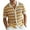 Yellow, variant on Wavy Knit Button Front Men's Polo Shirt Lightweight Perfect for Summer Casual and Weekend Outings Sky Blue 2XL