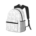 thumbnail image 2 of Vsdgher Poodle Dog Print Unisex Large Capacity Bookbag Schoolbag Casual Daypack for High School/College/Teens/Travel/Work, 2 of 8