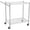 Silver(2-Tiers Low Handle), variant on Lumiparty Heavy Duty 3-Tier Rolling Utility Cart, Wire Rack Cart On Wheels, for Kitchen Pantry Steel Frame with Handle & Shelves, Silver