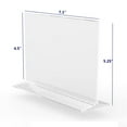 thumbnail image 4 of FixtureDisplays® 6PK 7x5" Clear Polystyrene Sign Holder Picture Frame Photo Menu Holder Countertop Display Rack 11193-3-7x5-6PK Peel off protective film (white) before use., 4 of 4