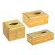 thumbnail image 5 of Soporte / Cubierta de Bambú Cuadrado para Caja de Pañuelos Faciales para Dispensador de Cajas de Papel de pequeña mayimx Cuadrado de cajas de pañuelos de bambú, 5 of 9