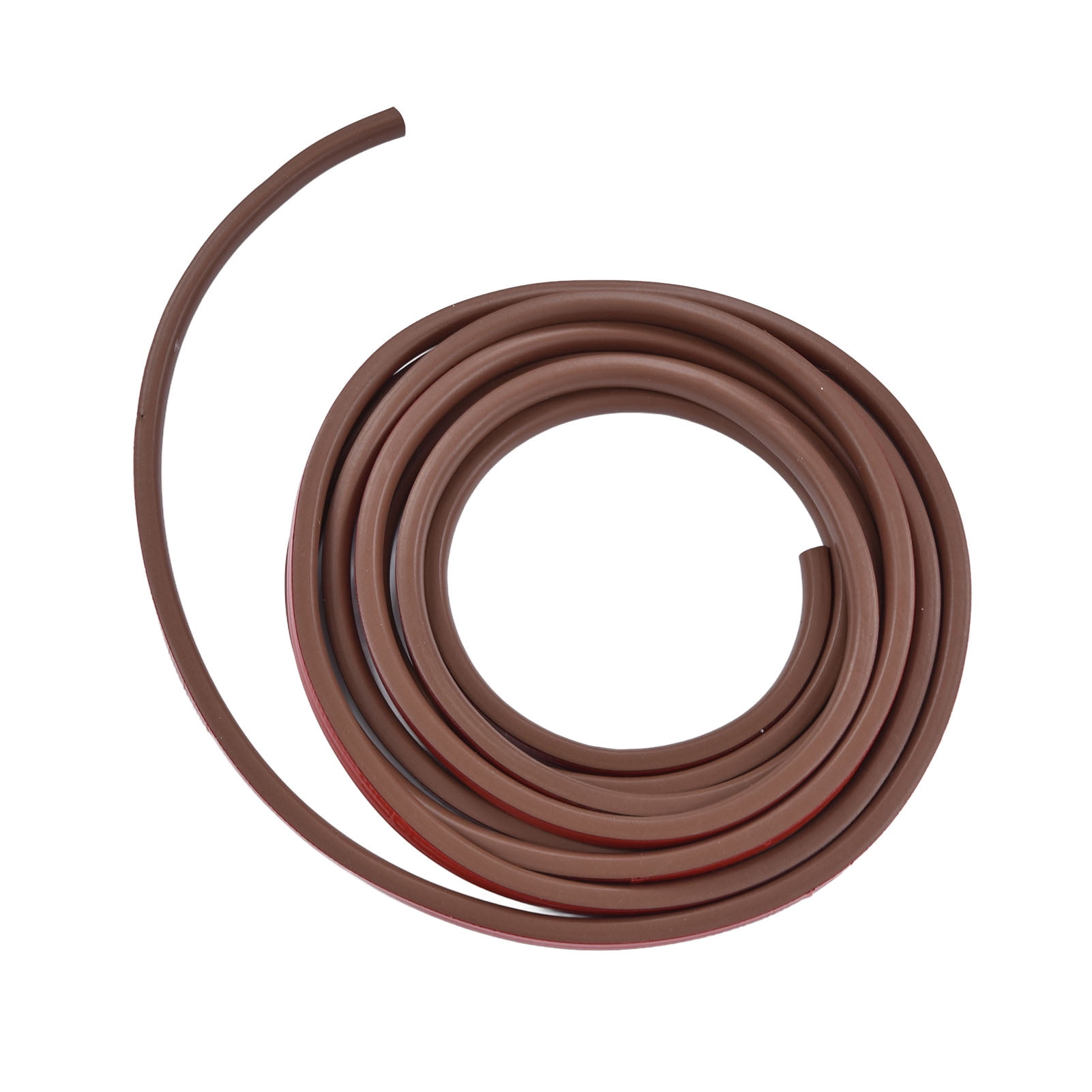 BIMZUC Silicone Rubber Weather Stripping for Doors and Windows Soundproof Dustproof Draft Stopper Seal Strip Medium Gap 19.7 ft / 6 m Brown Easy Installation Home Improvement