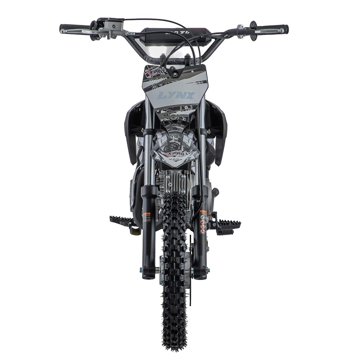 X-Pro Brand New 125cc Gas Pit Dirt Bike with 4-Speed Manual Transmission, Kick Start, 14"/12" Tires!