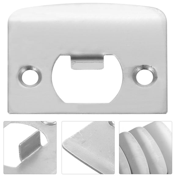 BESTOYARD Stainless Steel Lock Tongue Plate for Door Security and Privacy 4Pcs