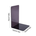 thumbnail image 3 of Bookends, Book Stand, Desktop Organizer, Clear Acrylic Book Holder for Desk Shelf, Modern Sturdy Design, 3 of 6
