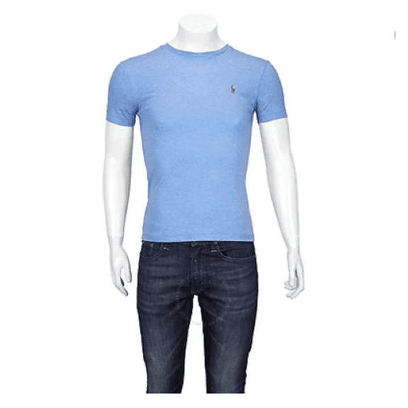 Polo Ralph Lauren Men's Blue Long-sleeved Logo T-shirt  size M