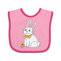 Inktastic Easter Cute Bunny and Chick Boys or Girls Baby Bib