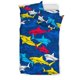thumbnail image 1 of Juego de cama con estampado de tiburones, 1 of 5