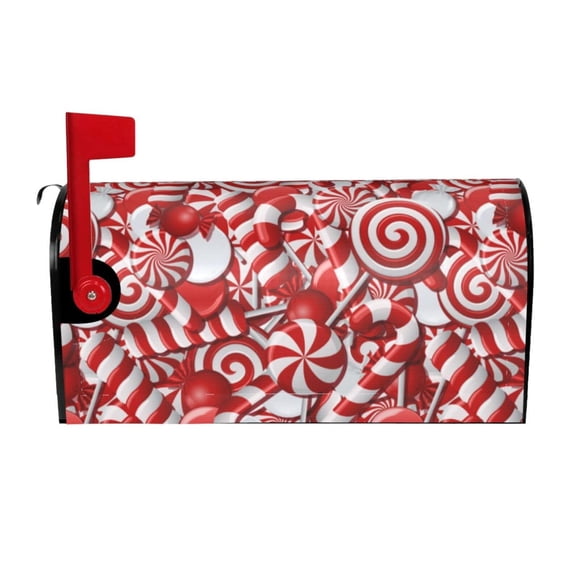 Funda para buzón famliihw con forma de espiral navideña, 53 x 46 cm, magnética