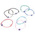thumbnail image 5 of pulseras delicadas ajustables coloridas tejidas a mano con ojo azul turco, pulsera de buena suerte, cuerda para hombres y mujeres, regalo, 5 of 5