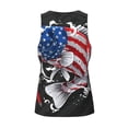 thumbnail image 5 of Fotbe Largemouth Bass Fish in USA Pattern Men's Quick Dry Workout Tank Top Gym Muscle Tee Fitness Bodybuilding Sleeveless T Shirt Breathable Workout Shirt-Medium, 5 of 9