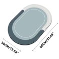 thumbnail image 3 of Anuirheih Bath Mat Non-Slip Bathroom Rugs Absorbent Quick Dry Rubber Shower Rug for Bathtub Shower Room(Blue,31.5x19.7inch), 3 of 6