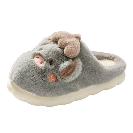 

HSMQHJWE Open Toe Slippers For Men Comfy Slippers For Men Size 13 Mens Couples Cotton Slippers Autumn Winter Home Warm Shoes Plus Velvet Thick Bottom Cotton Slippers Winter Slippers Men Washable