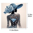 thumbnail image 3 of Elegant Lady DIY Rhinestone Art Kit, Graceful Female Figure Pattern High Quality Canvas Shiny Diamonds Full Partial Drill for Home Wall, 3 of 5