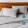 thumbnail image 6 of Bare Home Pillowcase Set - Premium 1800 Collection - Double Brushed - Ultra Soft - King Size, Light Gray, 2 Count, 6 of 8