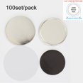 thumbnail image 1 of INTBUYING 1-1/2"(37mm) Rubber Magnetic Button Parts Blank Round Badge Button Sets for DIY 100 Sets/Pack, 1 of 6