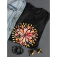 thumbnail image 3 of Watercolor Floral Mandala T-Shirt Women -Image by Shutterstock, Female Large, 3 of 4