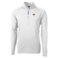 thumbnail image 2 of Men's Cutter & Buck  White Missouri Tigers Alumni Logo Adapt Eco Knit Stretch Recycled Quarter-Zip Pullover Top, 2 of 3