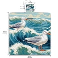 thumbnail image 2 of Seagull Canvas Picnic Mat - Waterproof Beach Blanket for Outdoor Travel and Camping - Portable Lightweight Mat with Carrying Strap for Picnics, Hiking, and BBQs, 2 of 6