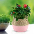 thumbnail image 2 of Organizador de armario plegable y cesto para macetas con diseño de flores de algas marinas, color rosa, 2 of 8