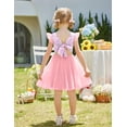 thumbnail image 4 of Arshiner Toddler Tutu Dress Little Girls Summer Tulle Backless Party Birthday Cotton Dresses, 4 of 6