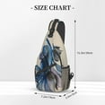thumbnail image 3 of ZICANCN Crossbody Sling Bags for Women Men,Blue Siamese Fighting Fish Casual Shoulder Backpacks for Hiking Daypacks, 3 of 9