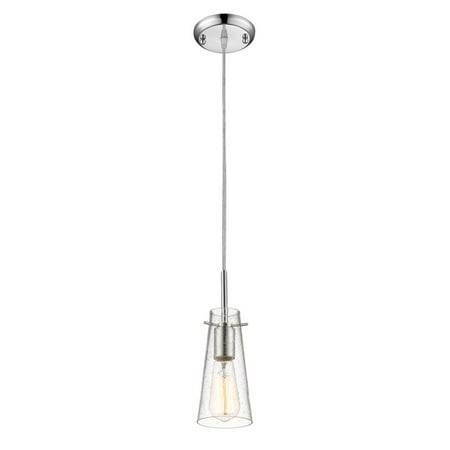 

Mini Pendants 1 Light With Chrome Finish Steel Medium Base Bulb 4 inch 60 Watts