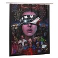 thumbnail image 1 of Juego de cortina de ducha Stranger Things con gancho, decoración para el baño, fácil cuidado, lavable a máquina, tela de poliéster duradera, cortina de ducha de tela impermeable, 66 x 72 pulgadas, 1 of 8