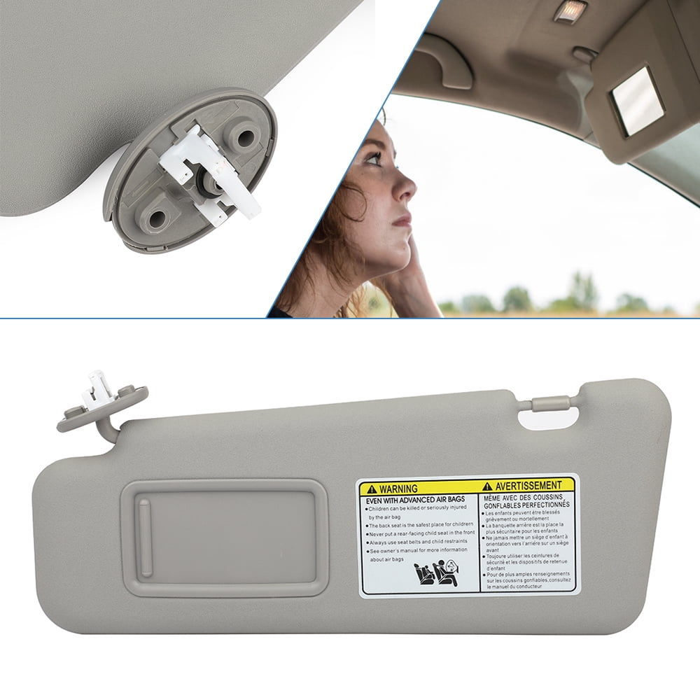 ECCPP Left Driver Side Sun Visor Assembly with Sunroof Gray