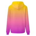 thumbnail image 3 of Turilly Women's Casual Printed Hooded Button Pocket Long Sleeved Top Sweater, 3 of 4