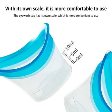 GHYJPAJK Blue Eyewash Cup Eyewash Liquid Convenient Eyewash Container