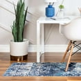 thumbnail image 4 of Rugs.Com Malibu Collection Runner Rug ‚Äì 6 Ft Runner Blue Low-Pile Rug Perfect For Hallways, Entryways, 4 of 4