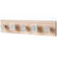 thumbnail image 1 of Perchero De Pared Perchero De Madera Perchero De Pared Multiusos Con 5 Ganchos Diseño Para Dormitorio Baño Guardarropa Speravity TO004928-00, 1 of 7