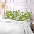 thumbnail image 5 of Kiwifruit and Daisy Plush Pillow Cases Standard Size Ultra Soft Warm Pillowcases with Zipper 20"x26", 5 of 9