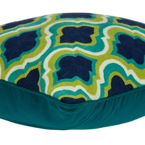 HomeRoots 334140 20 x 7 x 20 in. Handmade Traditional Multicolored Pillow Cover with Poly Insert